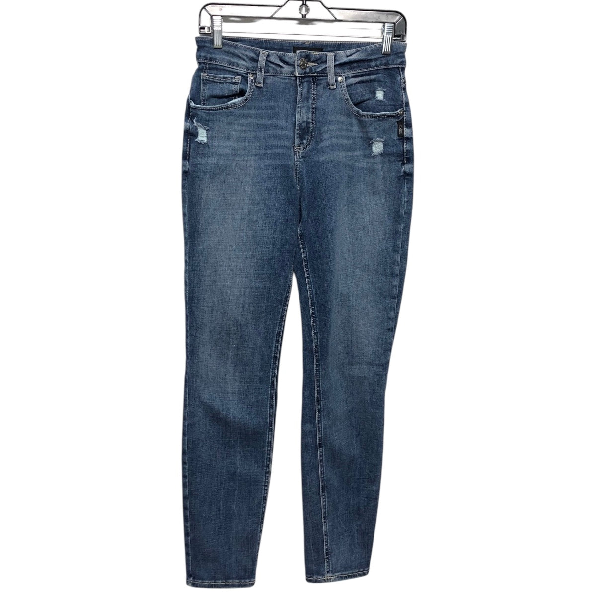 Jeans Straight By Silver In Blue Denim, Size:6