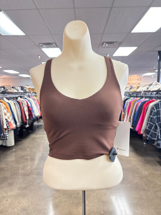 Athletic Tank Top By Lululemon In Brown, Size:4