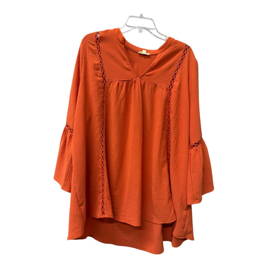 Top Ls By Oddi In Orange, Size:1X