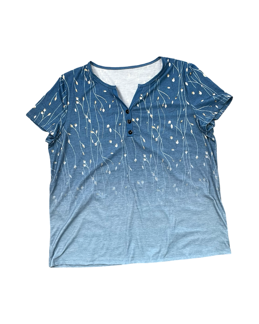 Top Ss By Clothes Mentor In Blue, Size:L