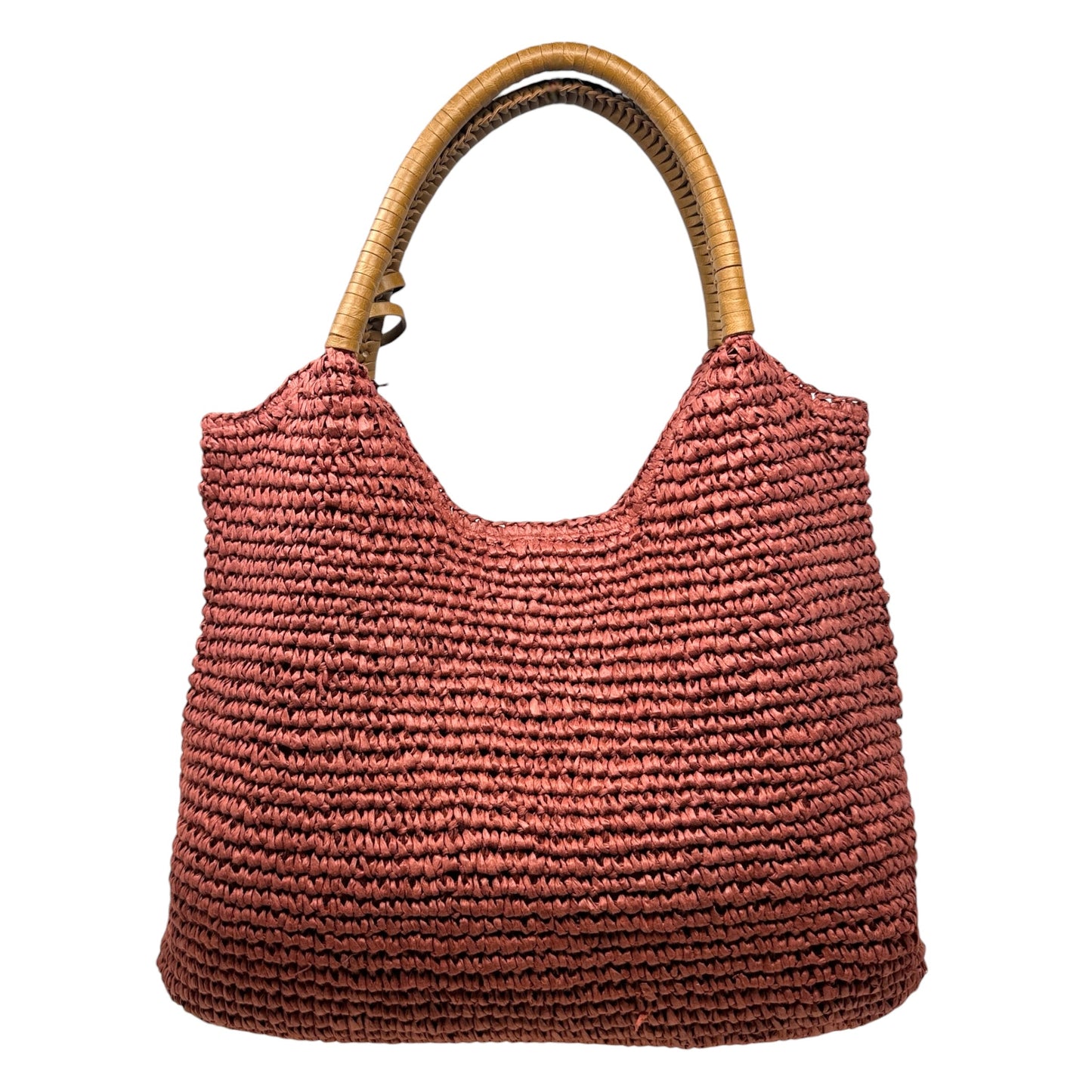 Woven Straw Hobo Bag By Tommy Bahama, Size: Medium