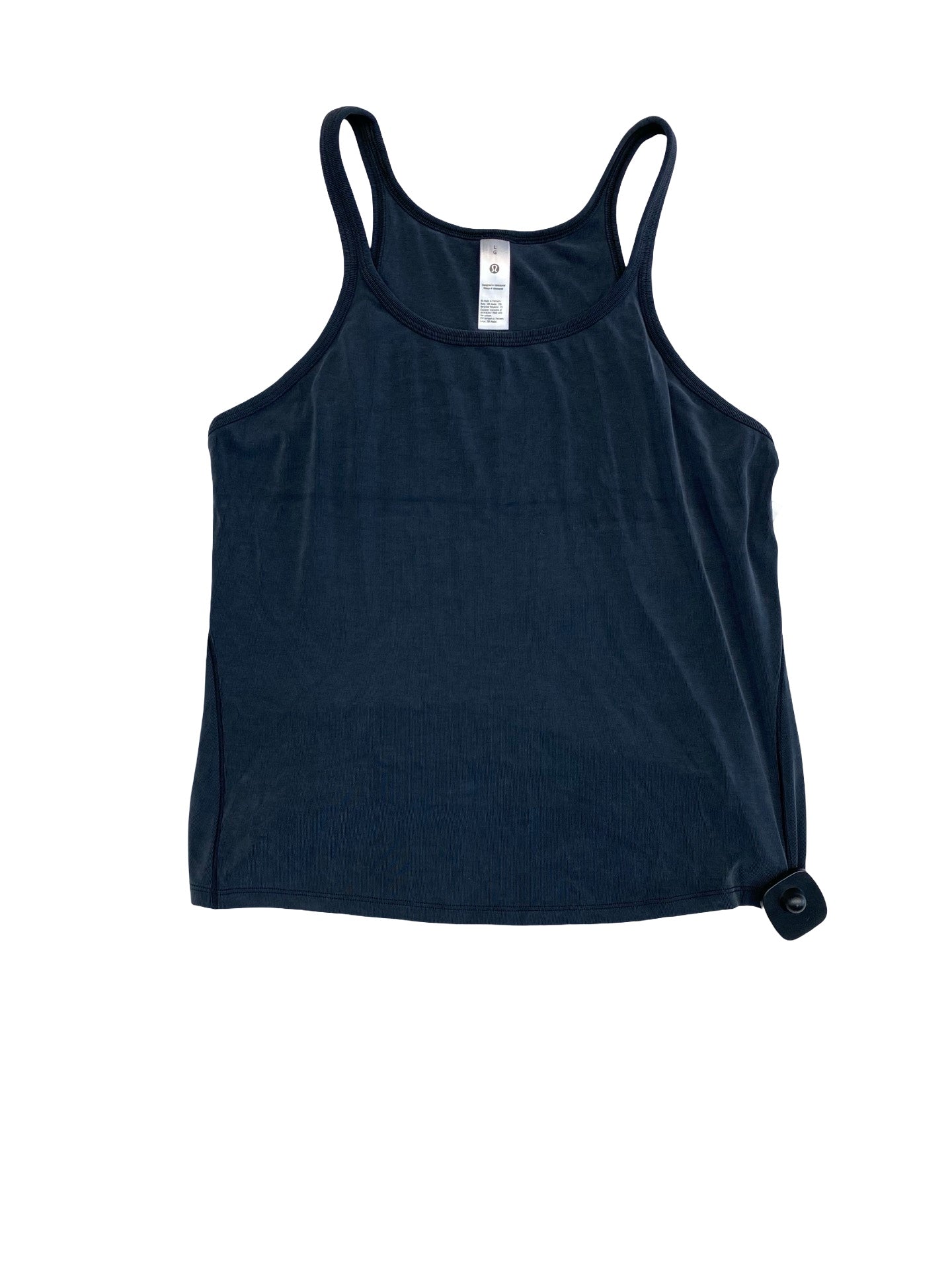 Athletic Tank Top By Lululemon In Black, Size:L