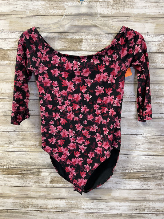 Bodysuit By Express In Black & Pink, Size:Sp
