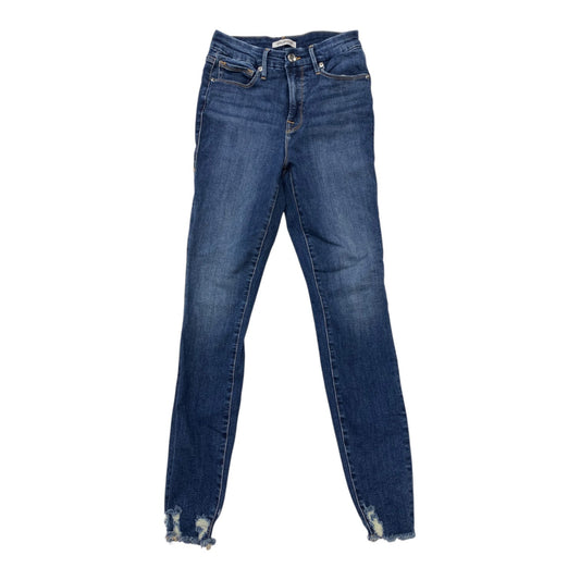 Jeans Skinny By Good American In Blue Denim, Size:4