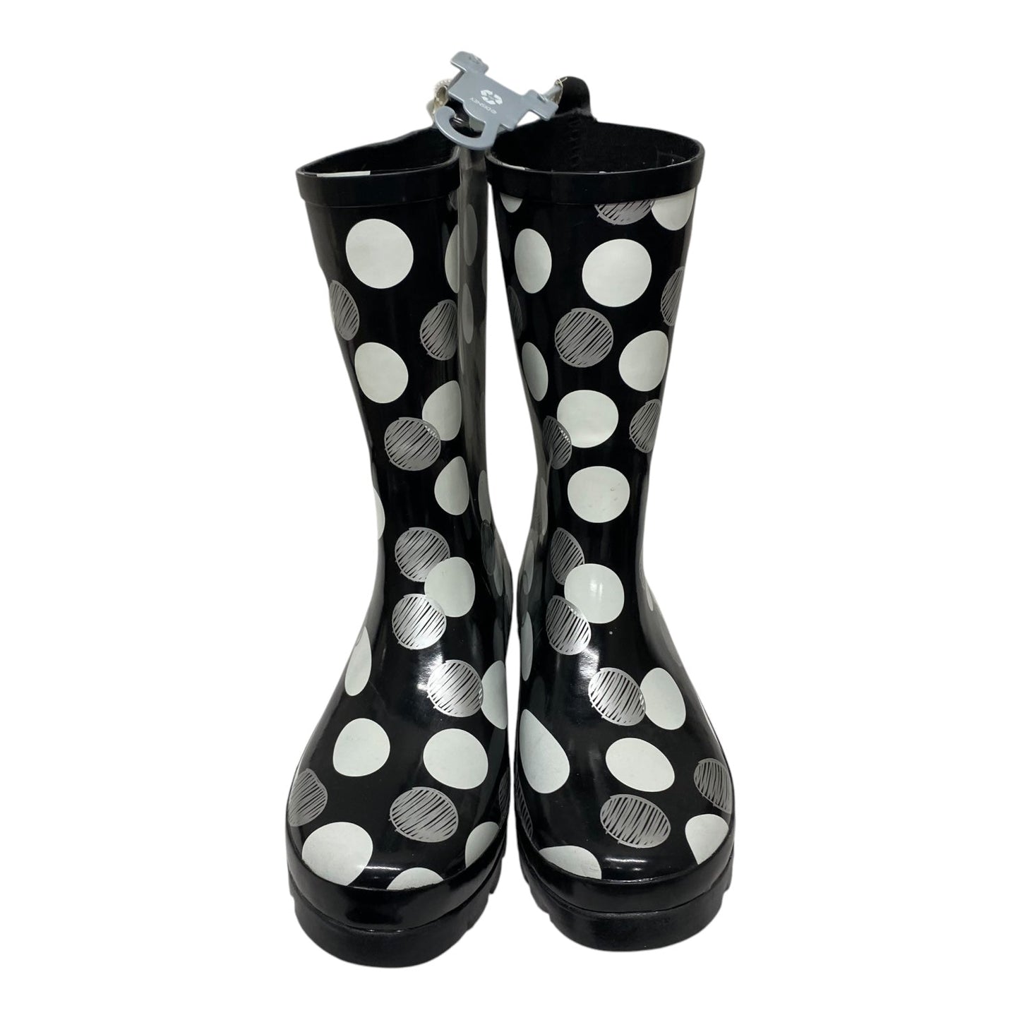 Boots Rain By Disney Store In Black & White, Size:9