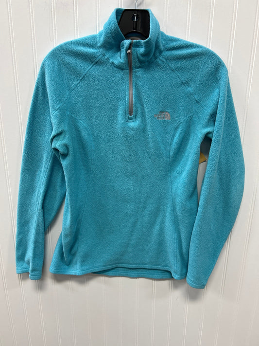Athletic Top Ls Collar By The North Face In Blue, Size:S