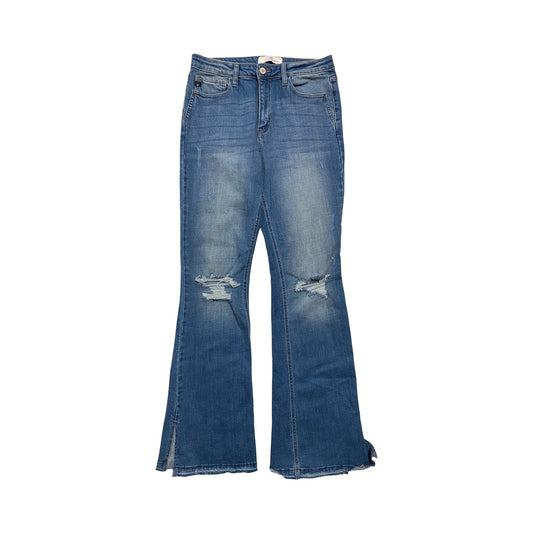 Jeans Boot Cut By Kancan In Blue Denim, Size:8