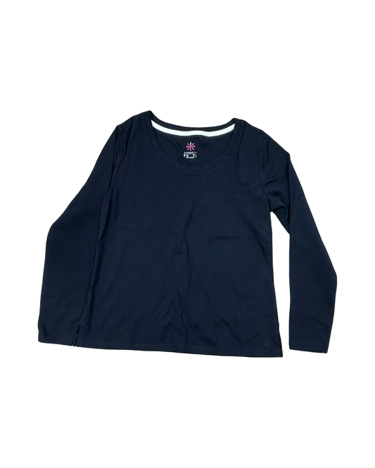 Top Ls Basic By Isaac Mizrahi In Black, Size:Xs