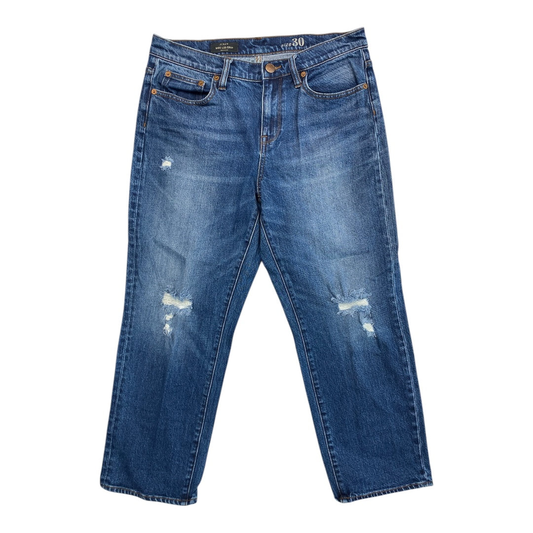 Jeans Wide Leg By J. Crew In Blue Denim, Size:10