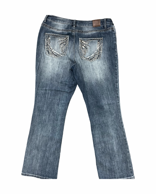 Jeans Straight By Maurices In Blue Denim, Size:16