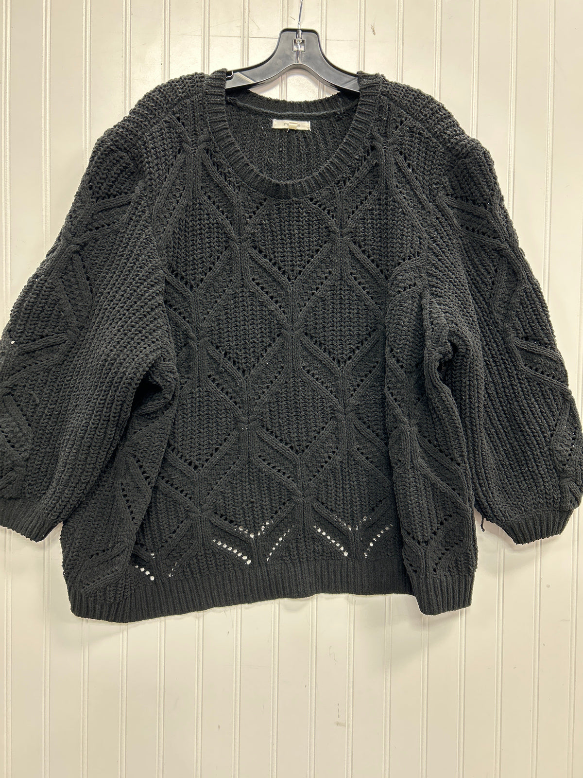 Sweater By Maurices In Black, Size:3X