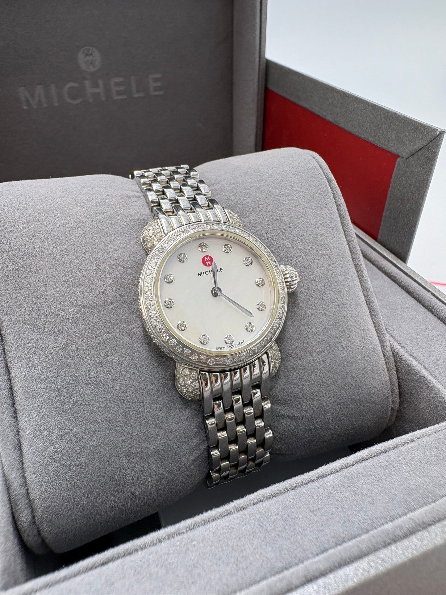 Michele CSX-26 Mother of Pearl & Diamond Luxury Watch