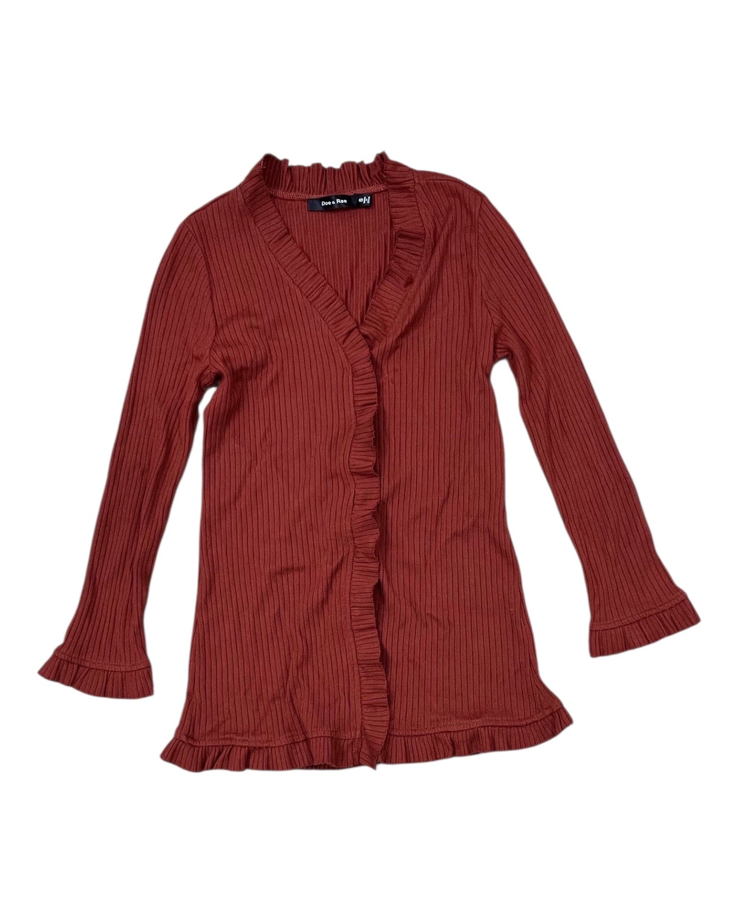 Blouse Ls By Doe & Rae In Bronze, Size:S