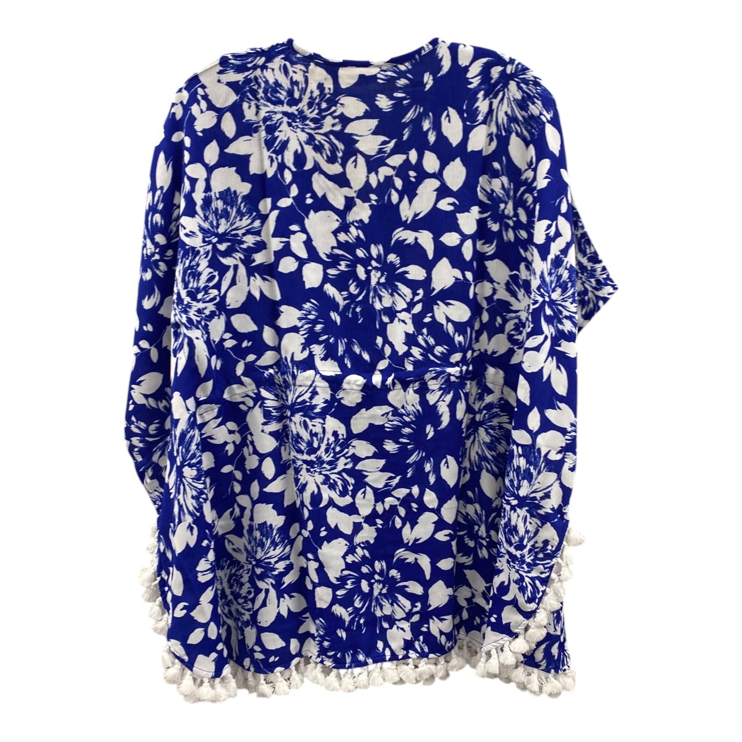 SWIMWEAR COVER-UP by SUSAN GRAVER In BLUE & WHITE, Size: XXS