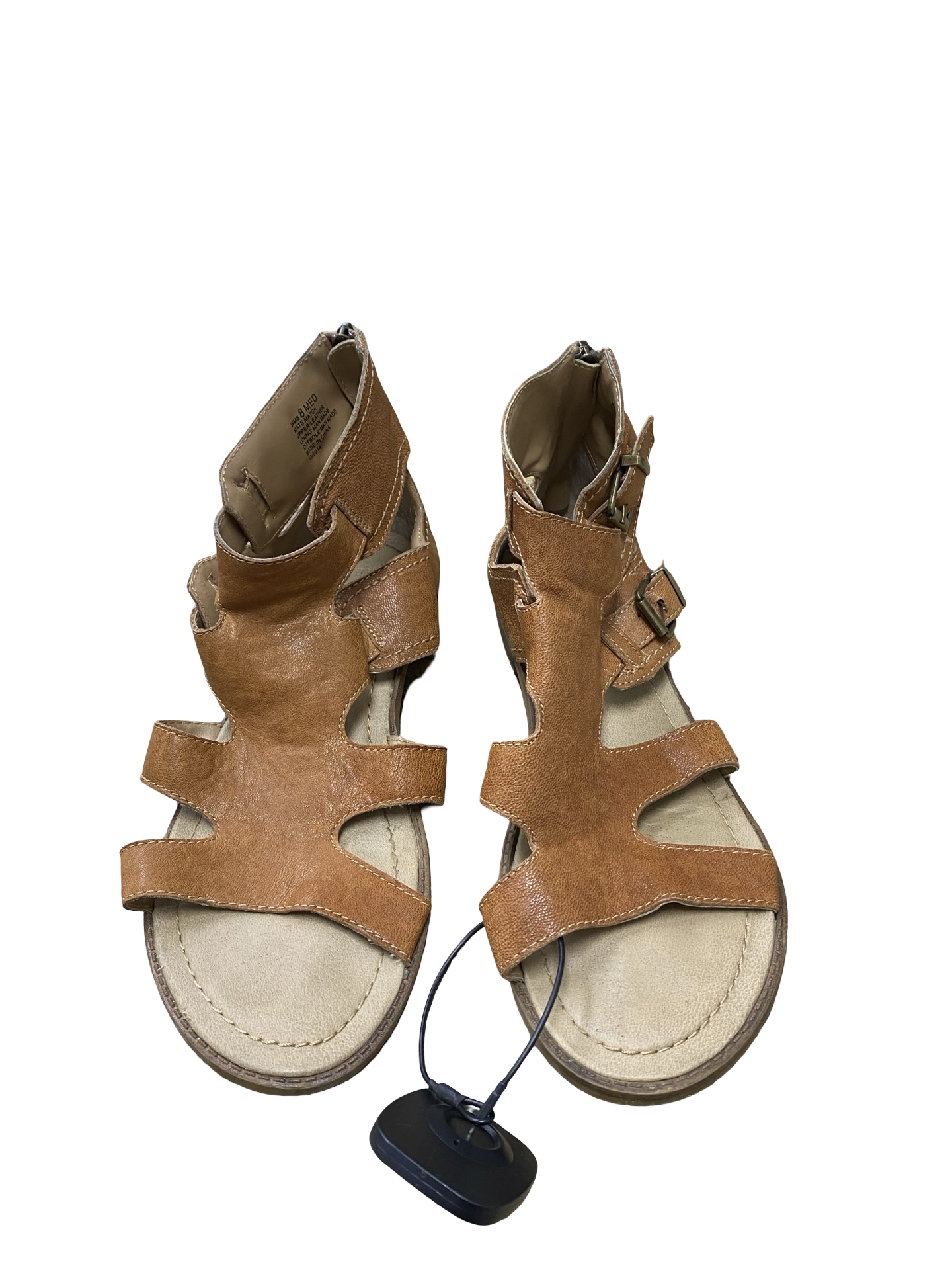 Sandals Flats By Kenneth Cole Reaction In Brown, Size:8