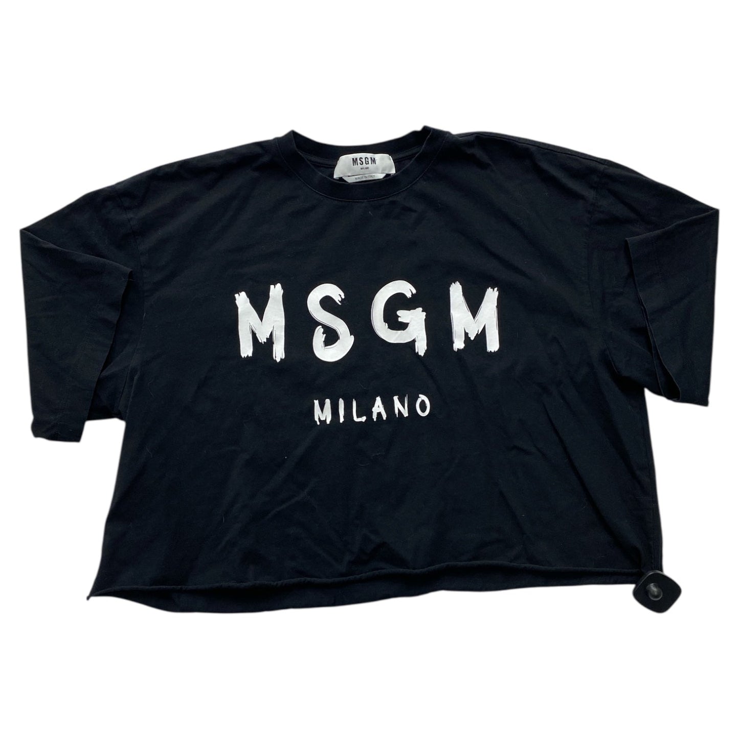 Top Ss Designer By MSGM In Black & White, Size:L
