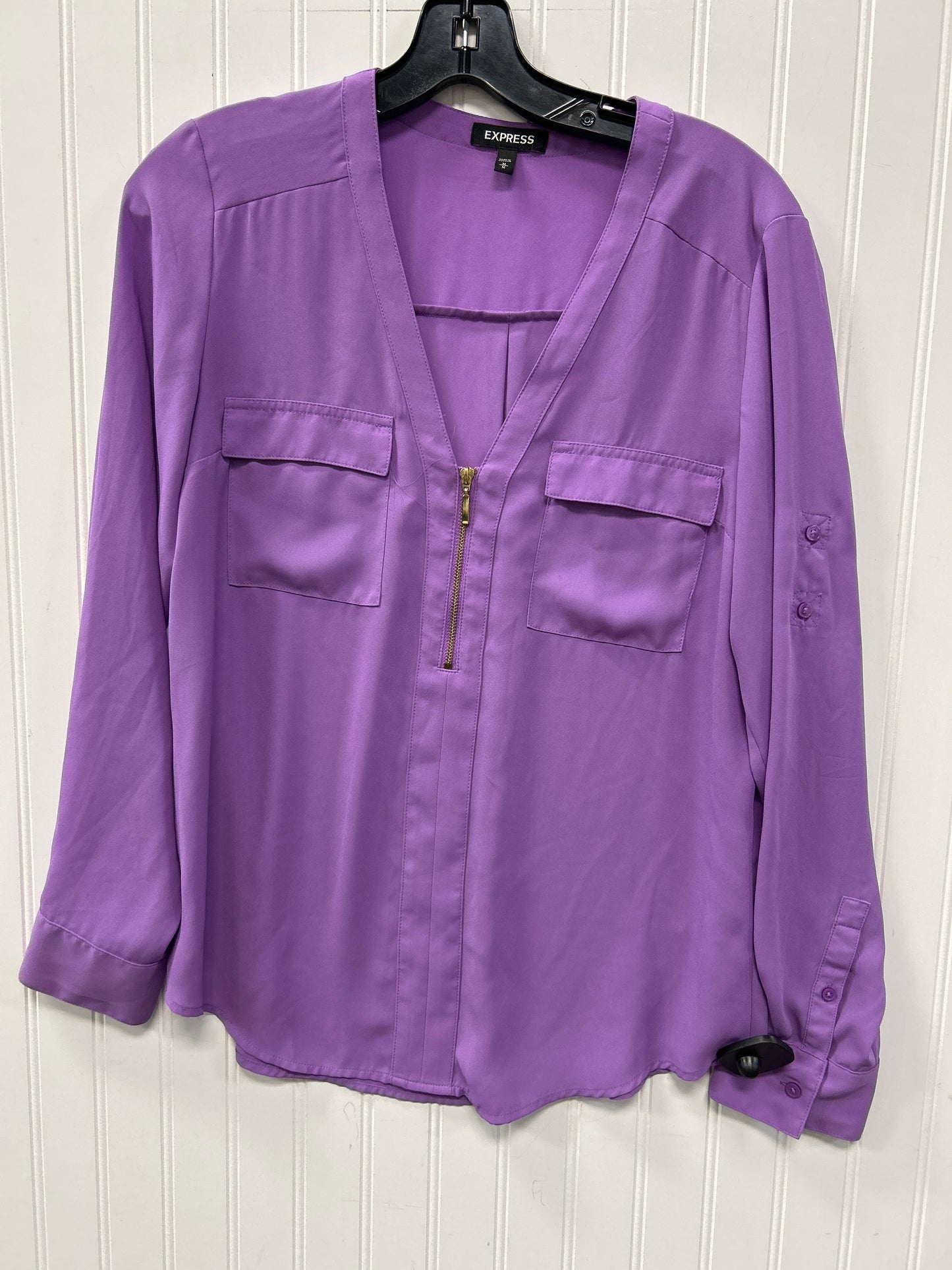Top Ls By Express In Purple, Size:M