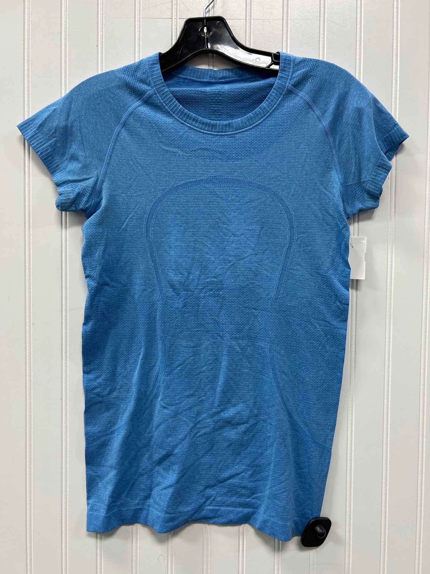 Athletic Top Ss By Lululemon In Blue, Size:6