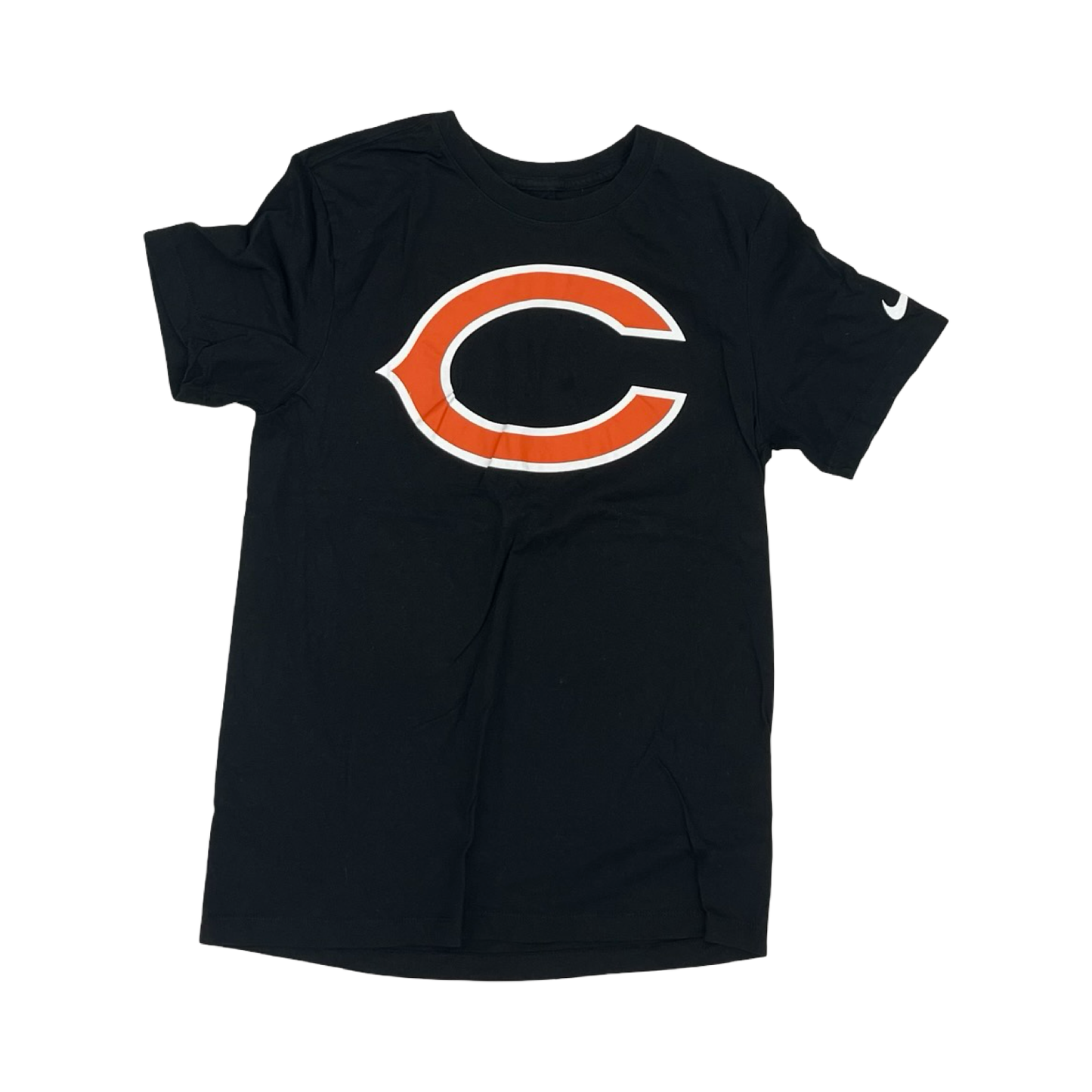Athletic Top Ss By Nike In Black & Orange, Size:S
