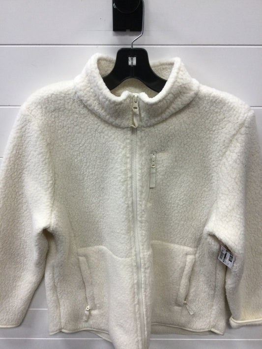 Jacket Fleece By Talbots In Cream, Size:22Womens