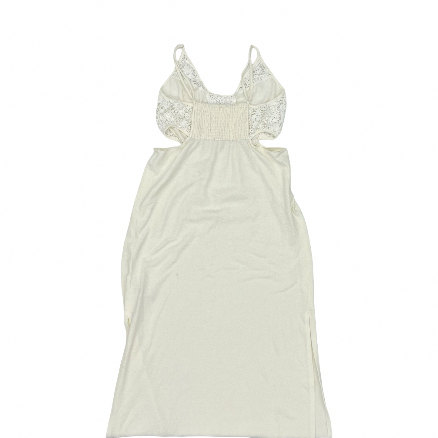 Dress Casual Midi By Daily Practice By Anthropologie In Cream, Size:L