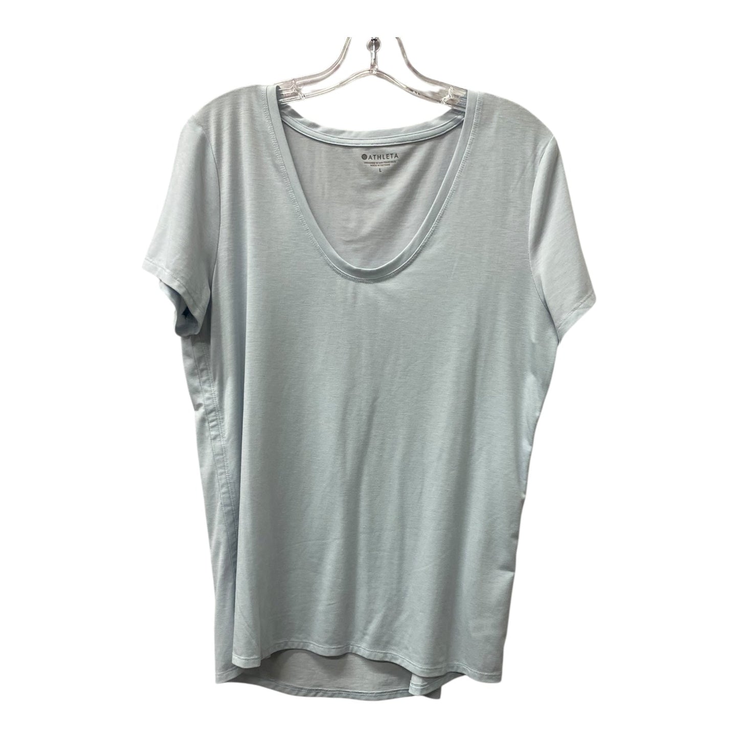 Athletic Top Ss By Athleta In Blue, Size:L