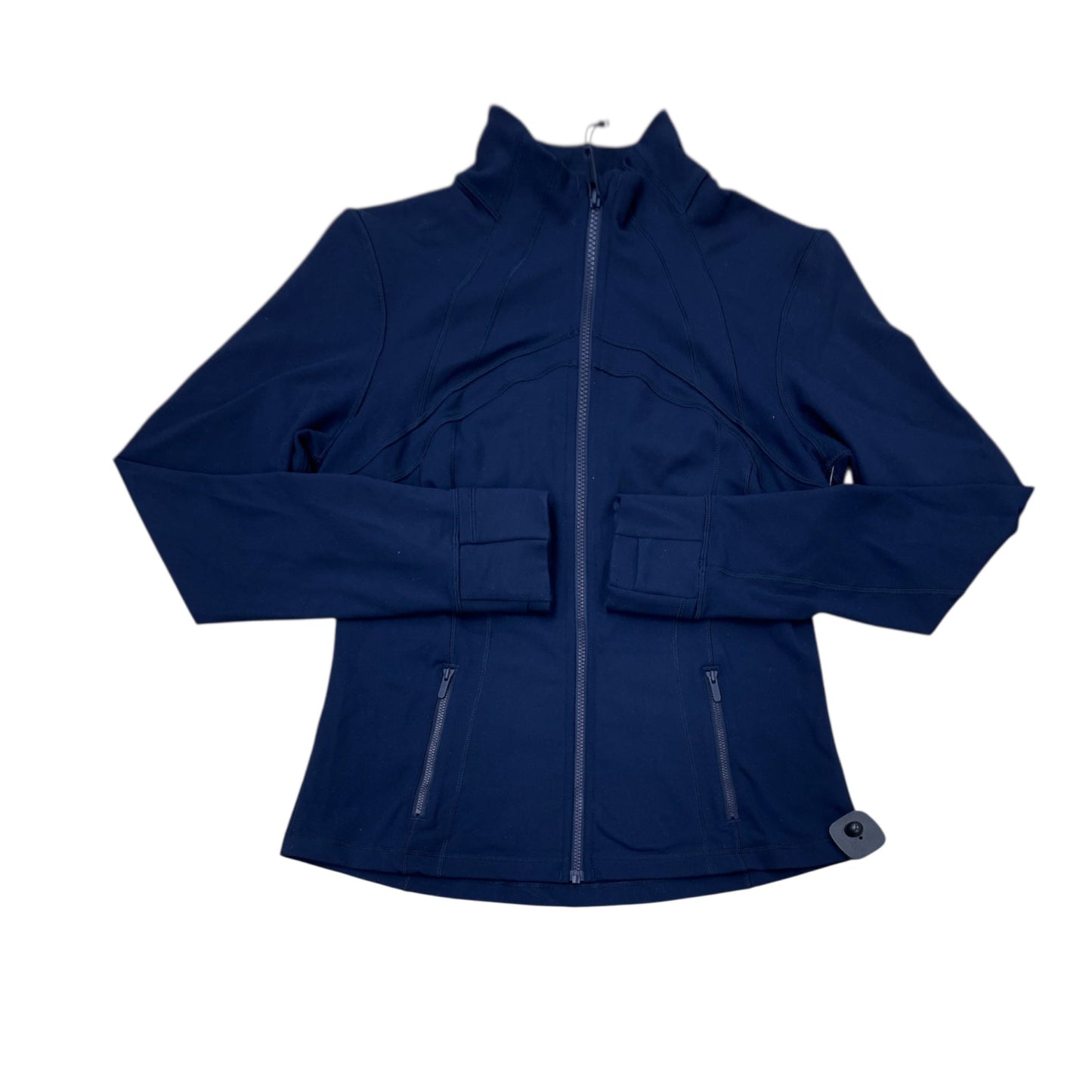 Athletic Jacket By Lululemon In Navy, Size:12