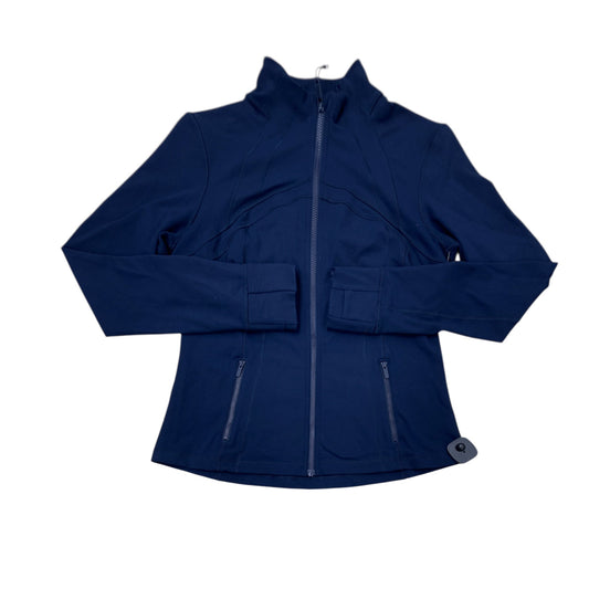Athletic Jacket By Lululemon In Navy, Size:12