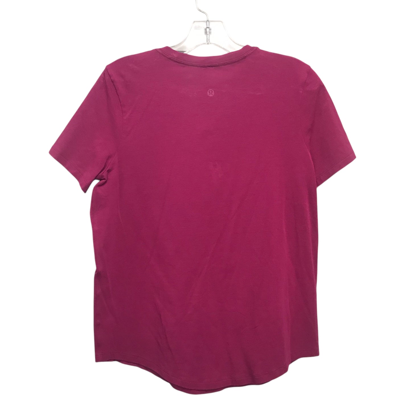 Athletic Top Ss By Lululemon In Pink, Size:S