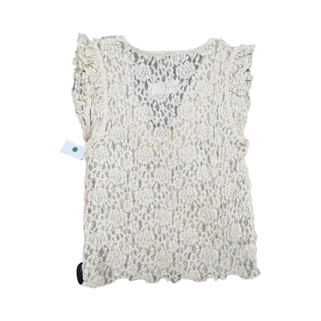 Top Ss By Loft In Cream, Size:M
