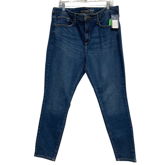 Jeans Skinny By Universal Thread In Blue Denim, Size:18