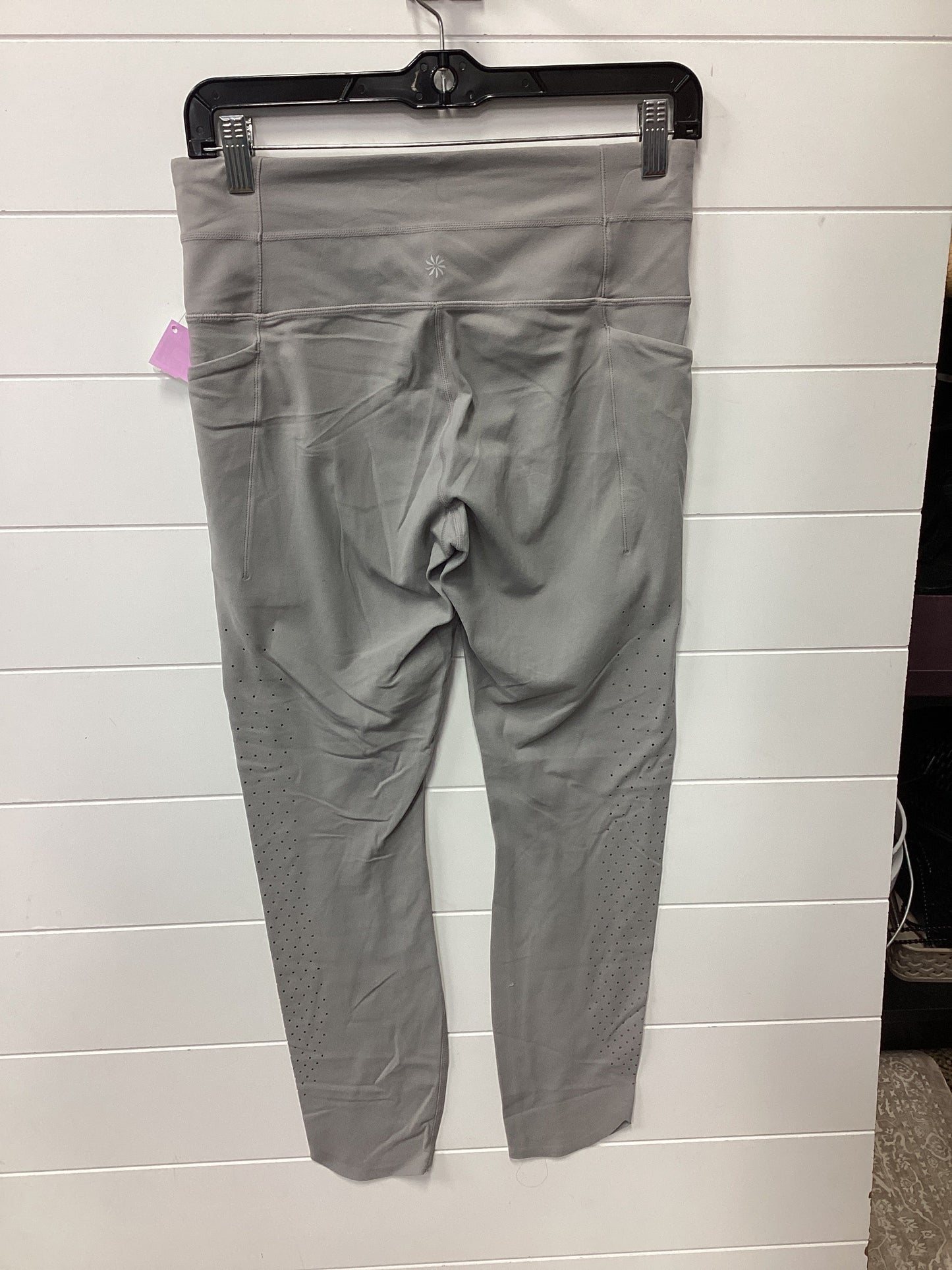 Athletic Leggings By Athleta In Grey, Size:M