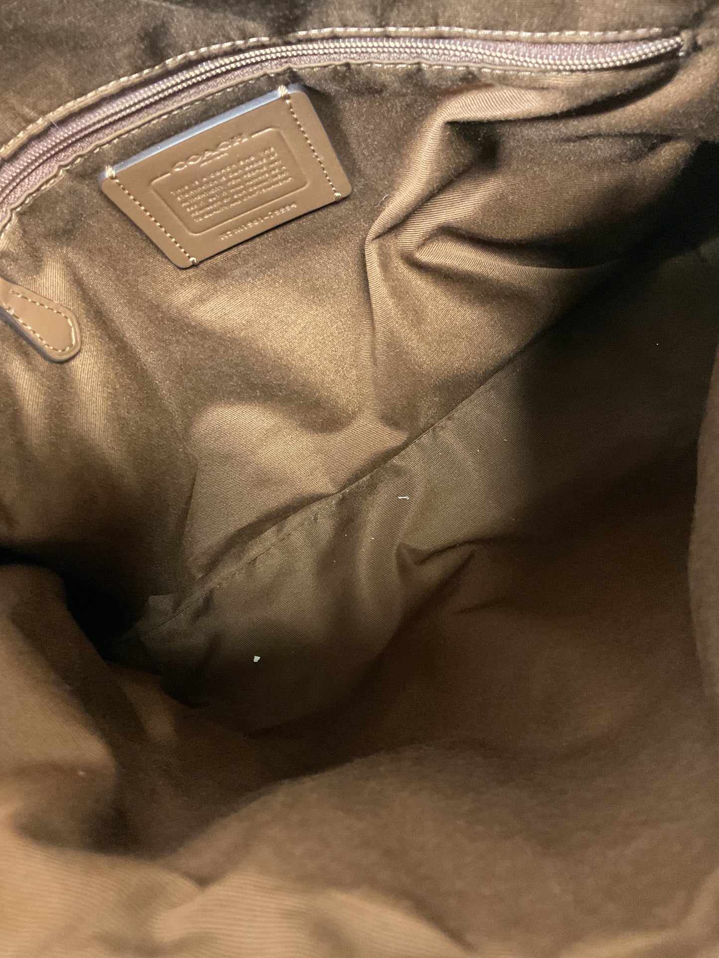 Handbag Designer By Coach In Brown, Size:Medium