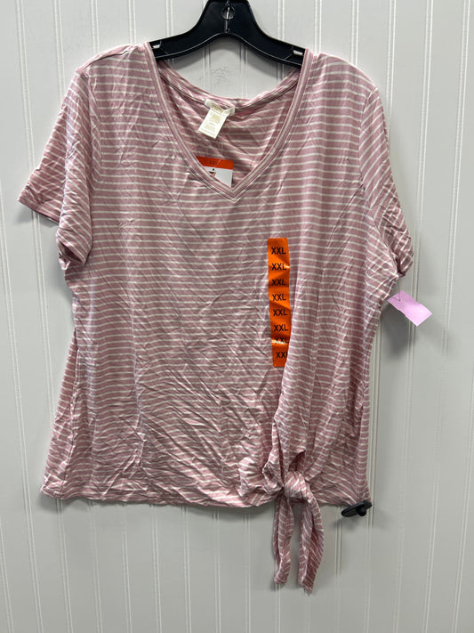 Top Ss By Matty M In Pink, Size:1X NWT