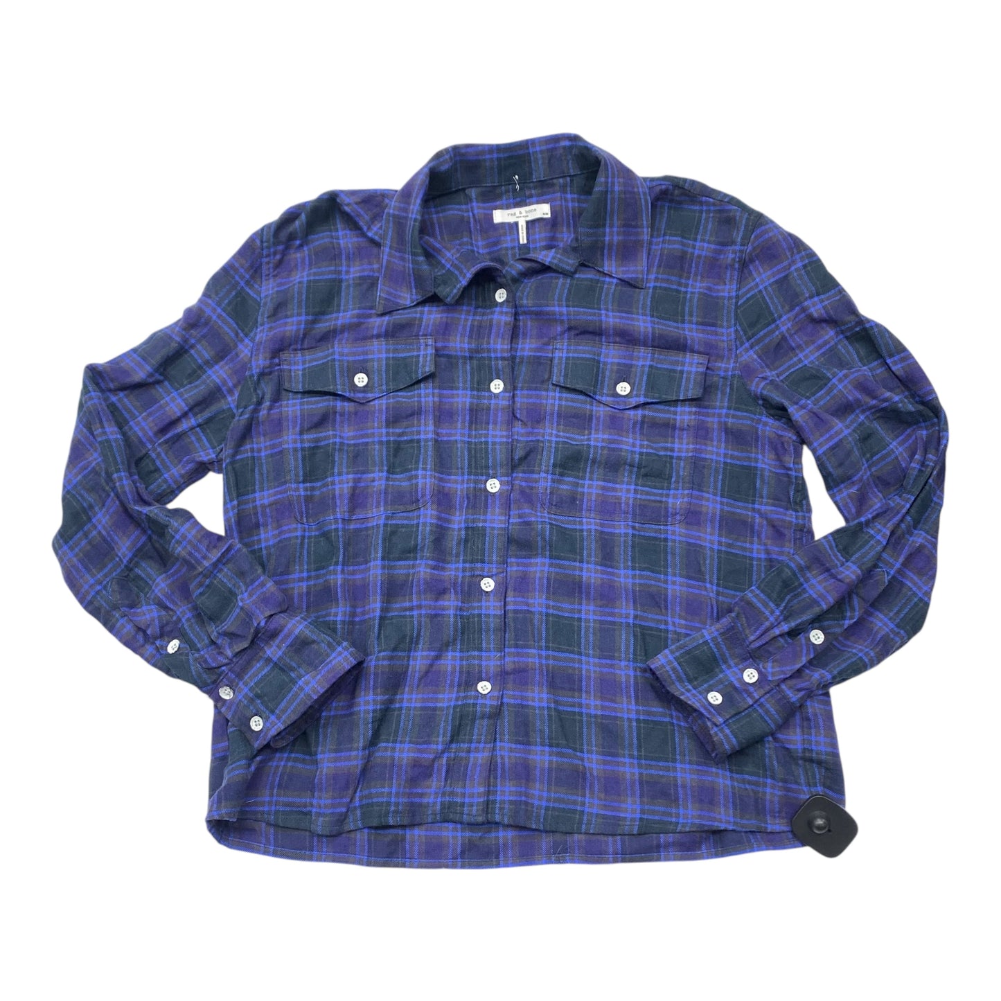Top Ls By Rag And Bone In Plaid Pattern, Size:M