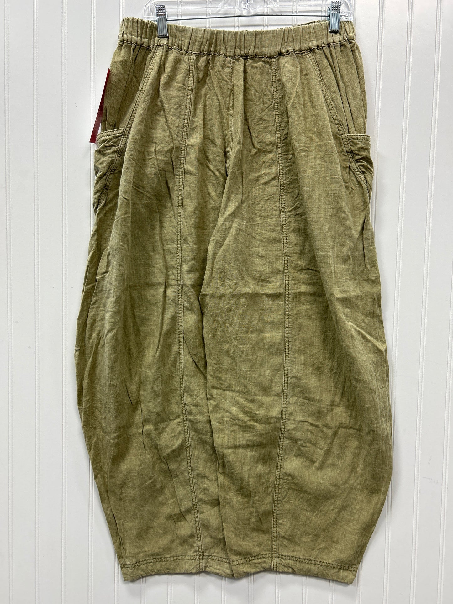 Pants Linen By Free People In Green, Size:L