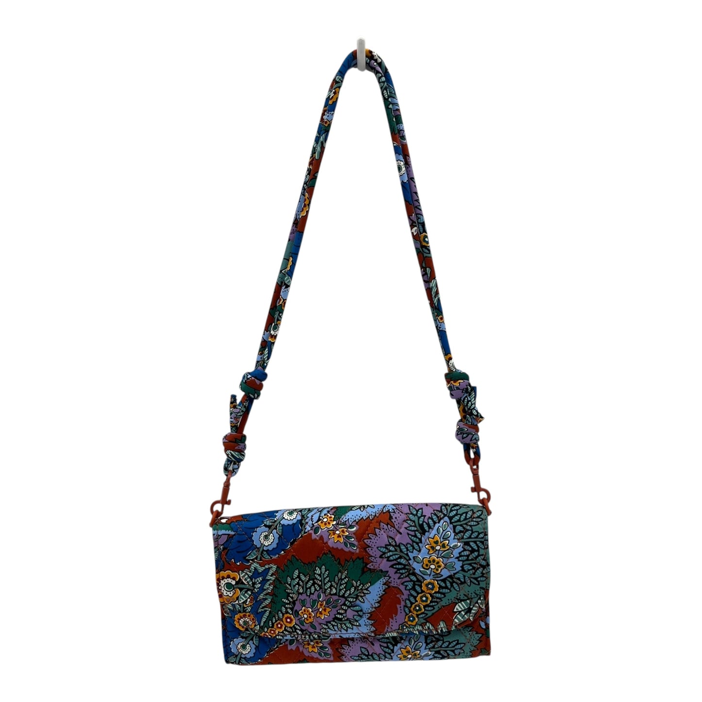 Handbag By Vera Bradley In Blue & Orange, Size:Small