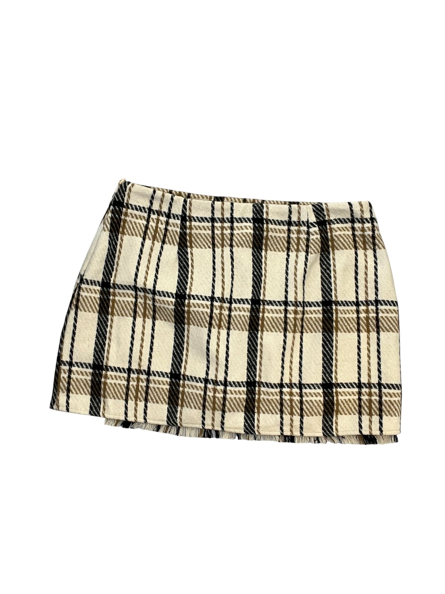 Skirt Mini & Short By Altard State In Plaid Pattern, Size:Xxl