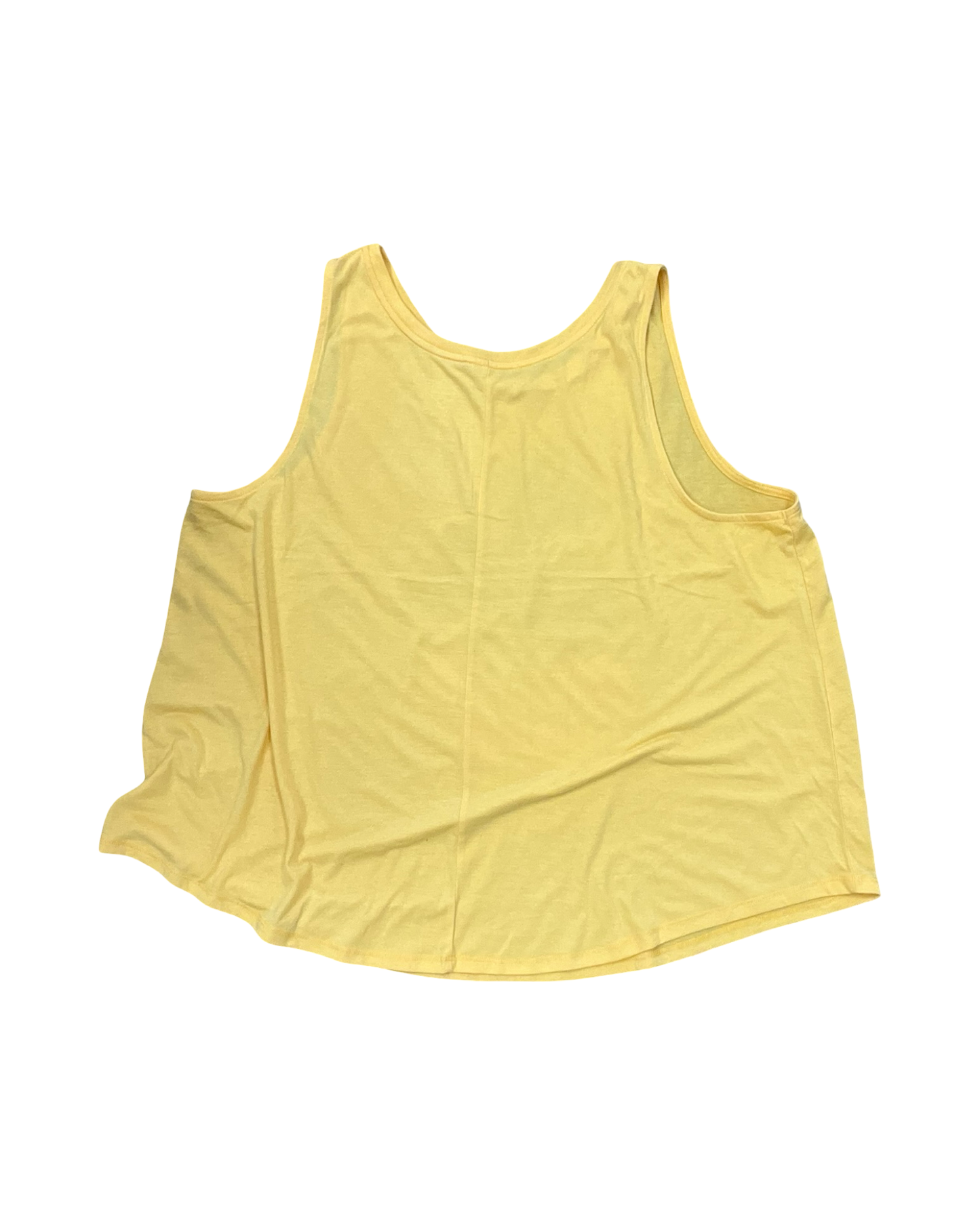 Top Sleeveless By St Johns Bay In Yellow, Size:1X