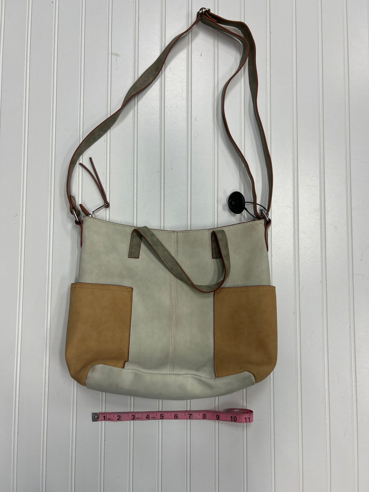 Handbag By Kensie In Brown & Grey, Size:Large