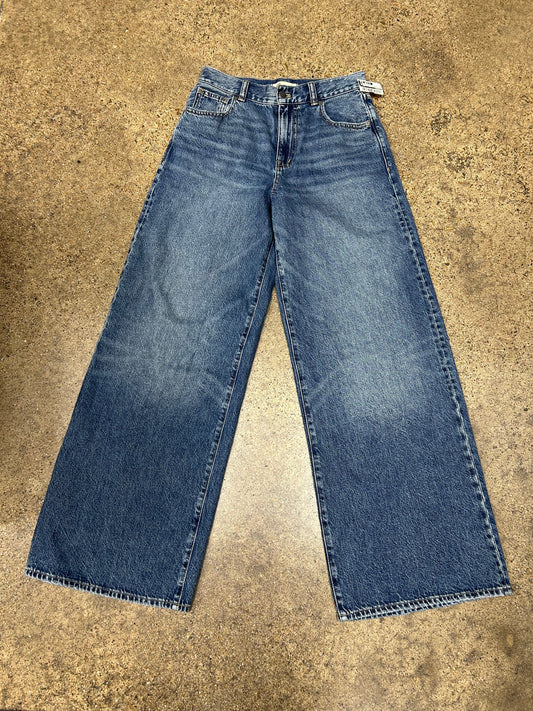 Jeans Wide Leg By Madewell In Blue Denim, Size:2