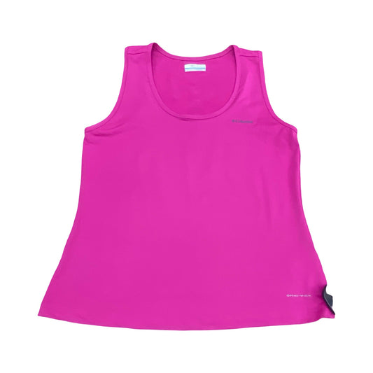 Athletic Tank Top By Columbia In Pink, Size:L
