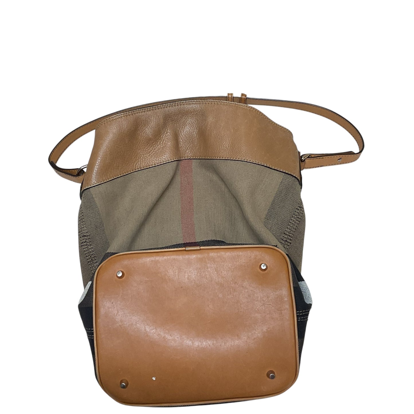 Handbag Luxury Designer By Burberry In Brown, Size:Large