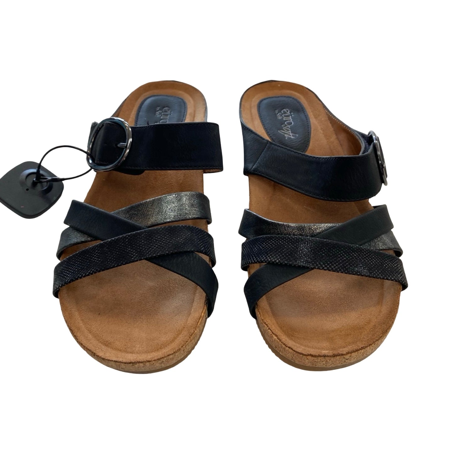 Sandals Flats By Sofft In Black, Size:10