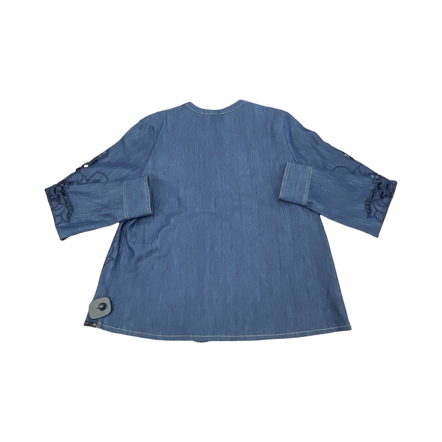 Top Ls Designer By Johnny Was In Blue Denim, Size:S