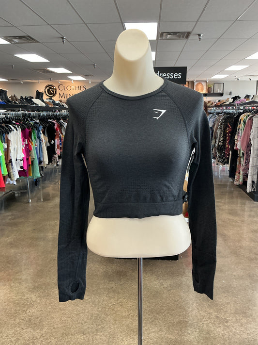 Athletic Top Ls Crewneck By Gym Shark In Grey, Size:S