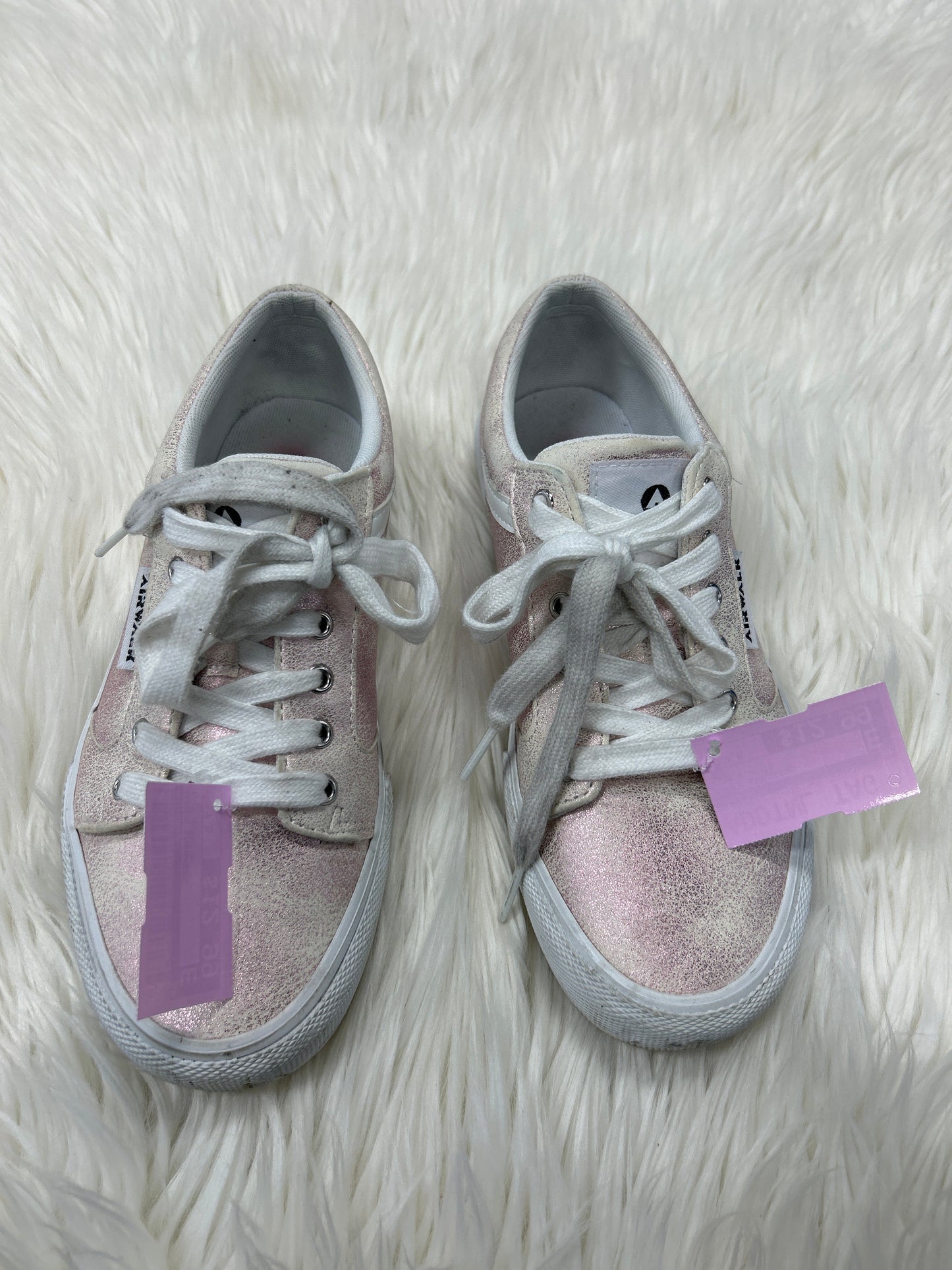 Shoes Sneakers By Airwalk In Pink & White, Size:7.5