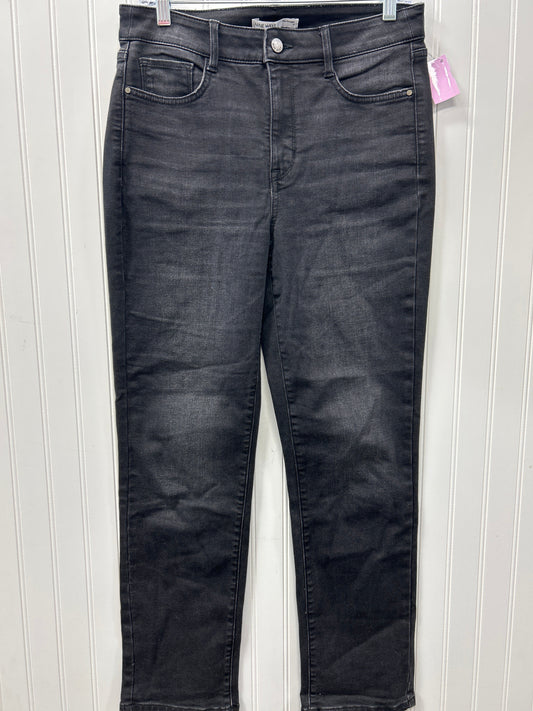 Jeans Straight By Nine West In Black Denim, Size:8