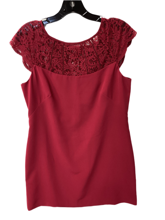 Dress Party Midi By White House Black Market In Red, Size:12
