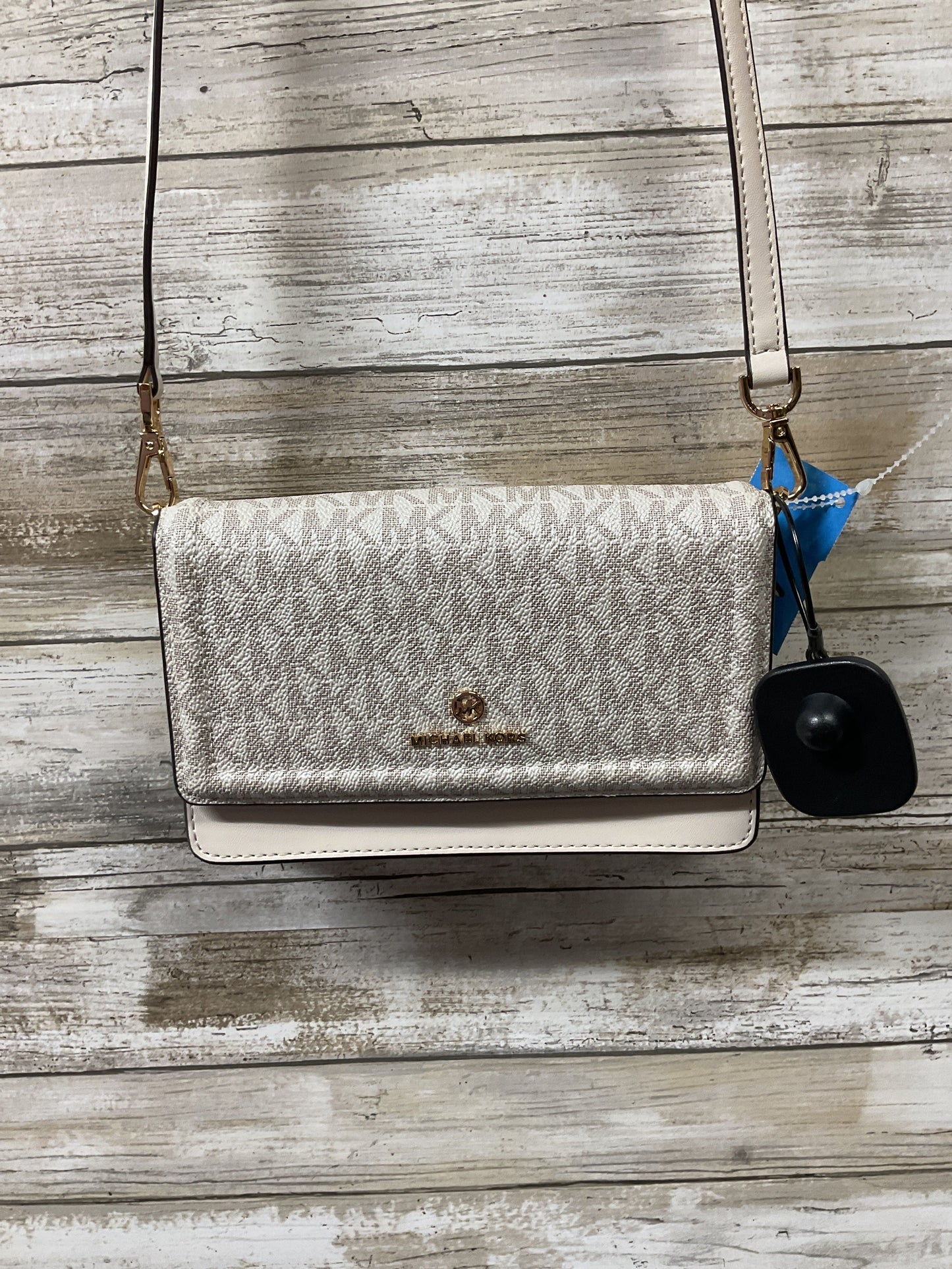 Crossbody Designer By Michael Kors In White, Size:Small